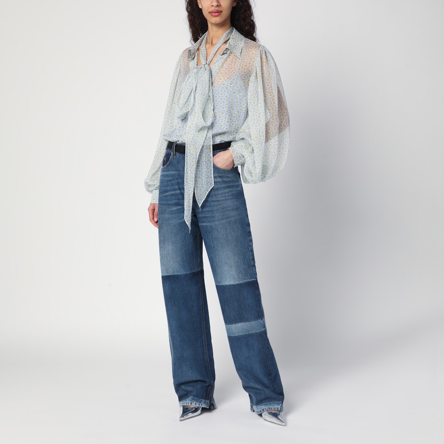 GUCCI Floral print chiffon silk shirt | TheDoubleF