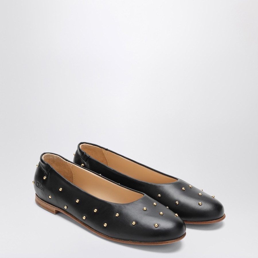 Chloé Black ballet flats with small studs TheDoubleF