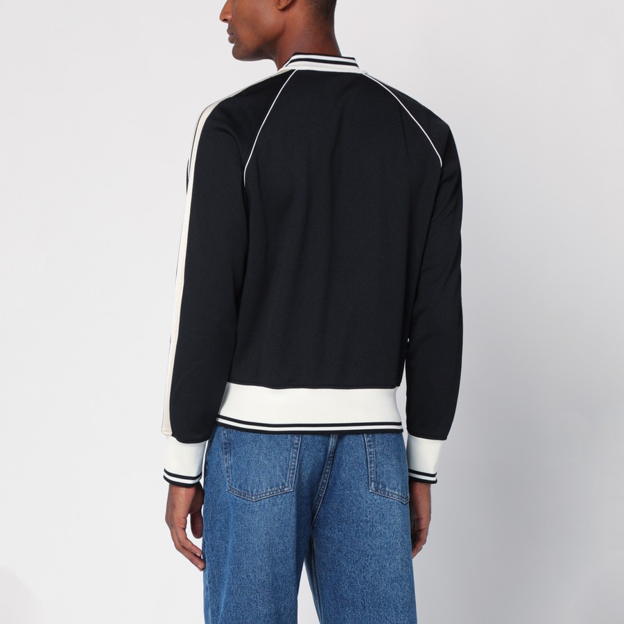 スウェット・トレーナー Palm Angels Black White Zip Sweatshirt Palm Angels Black/white zip sweatshirt | TheDoubleF
