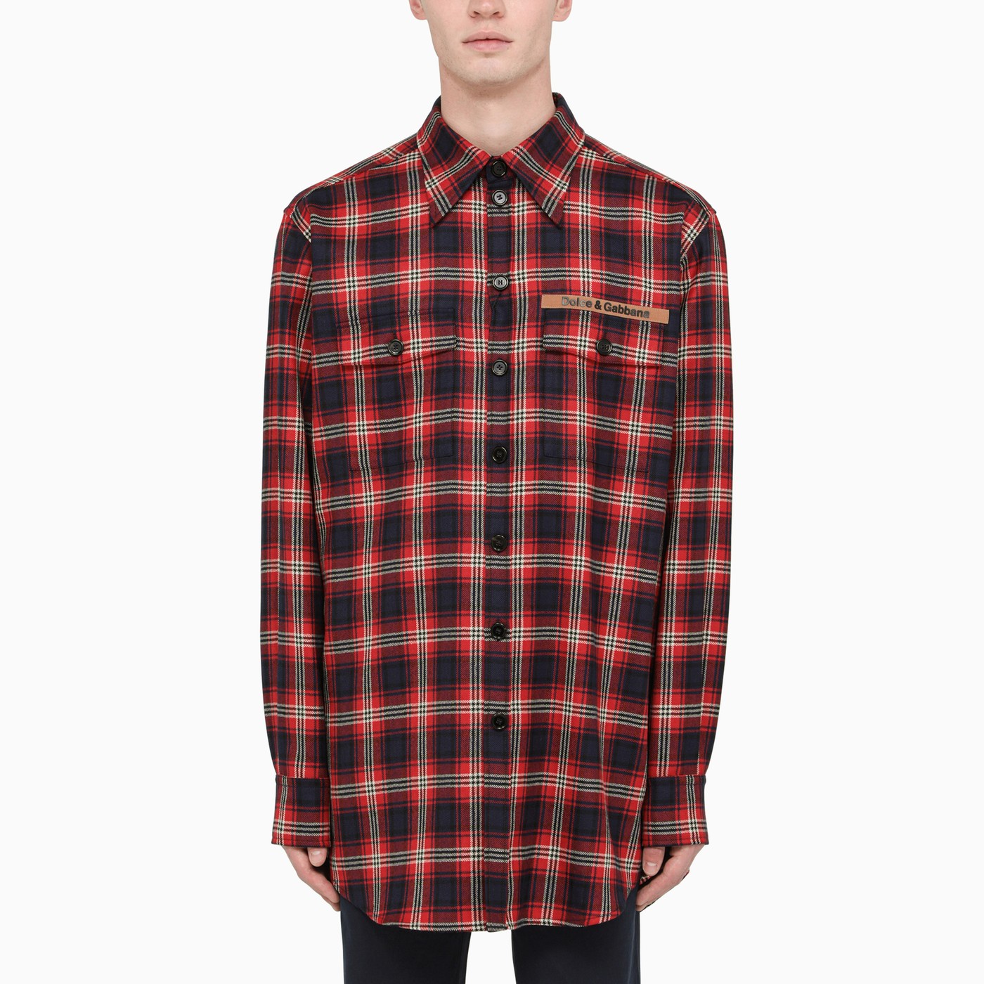 Dolce&Gabbana Chemise rouge et noire à motif Check TheDoubleF