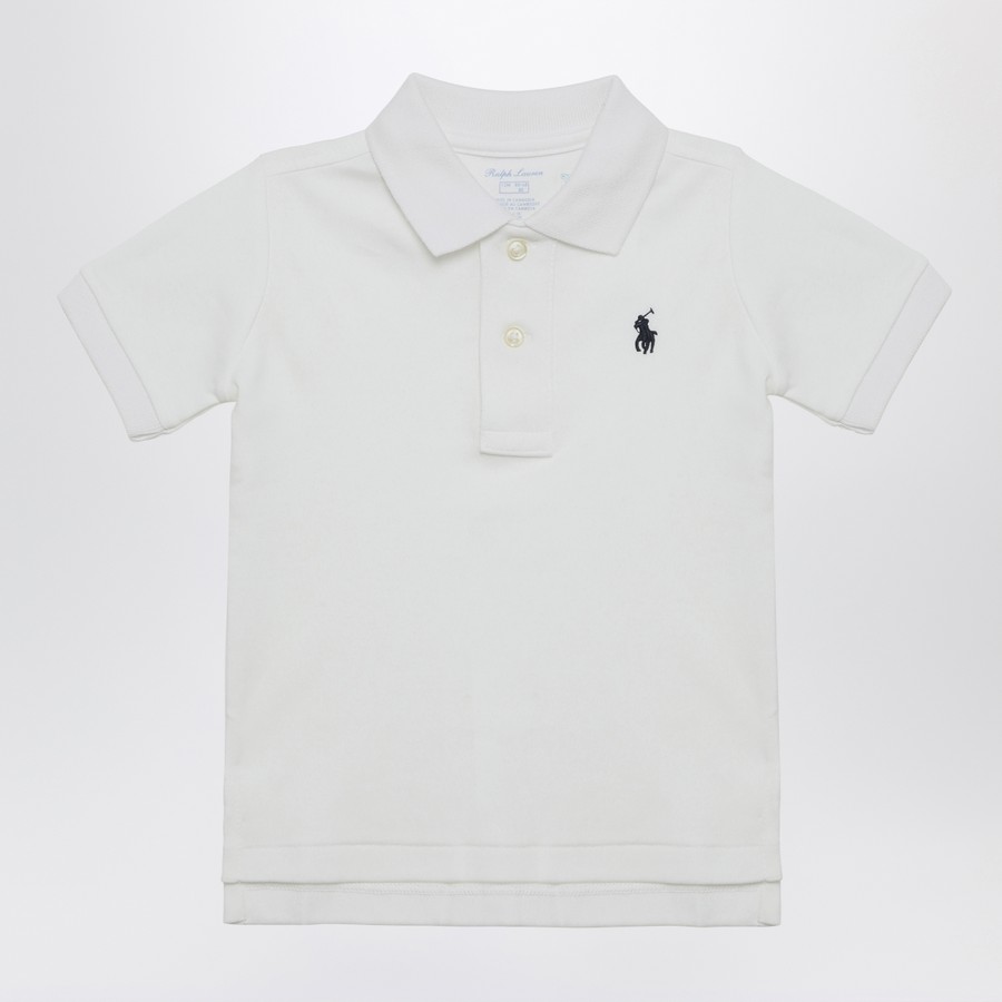 Tシャツ・カットソー Ralph Lauren Slim Fit White Cotton Polo Shirt with Logo Polo Ralph Lauren White cotton polo shirt with logo | TheDoubleF