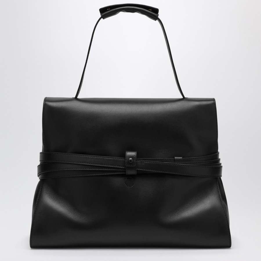 Moschino Large Handbag in Black Leather | TheDoubleF