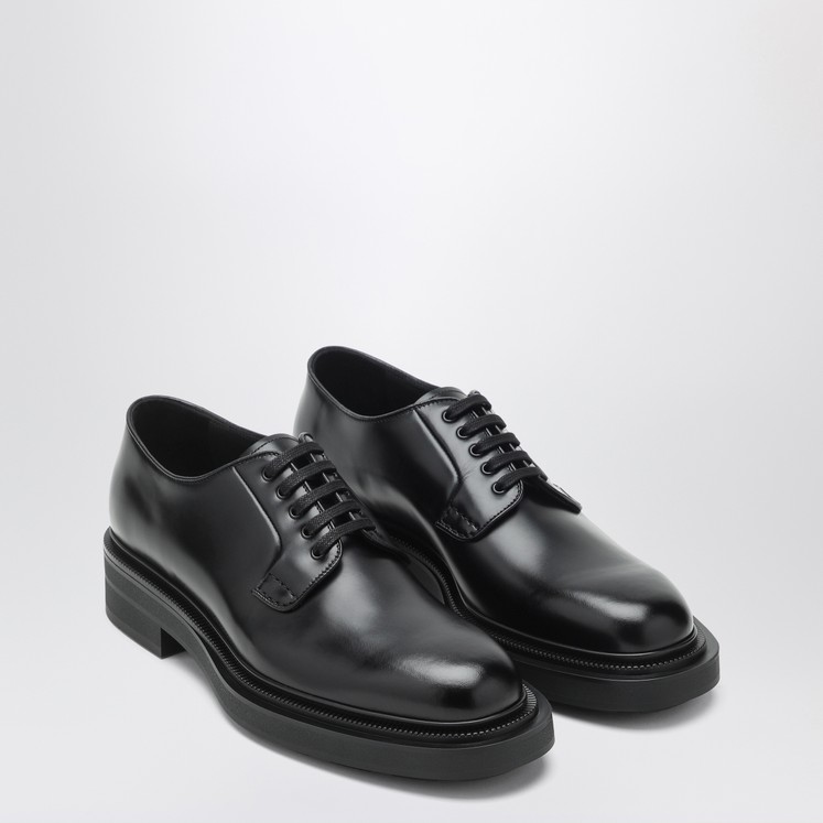 Alexander McQueen Black leather lace-up with maxi sole