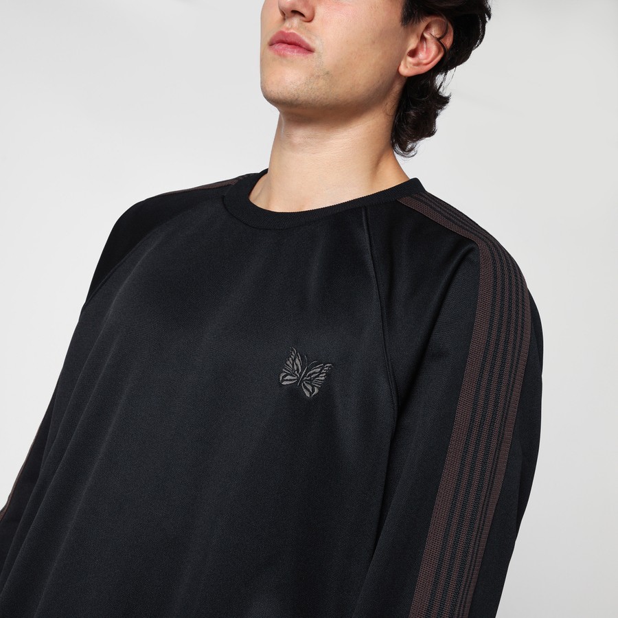 Needles Black crewneck sweatshirt | TheDoubleF
