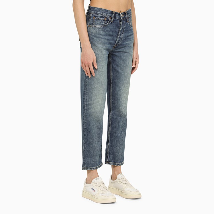 RE/DONE Light blue cropped denim jeans TheDoubleF
