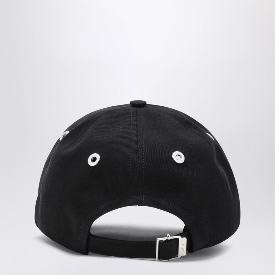 キャップ Ami Paris Ami De Coeur Black Baseball Cap Black Cap | Ami De Coeur | AMI PARIS US