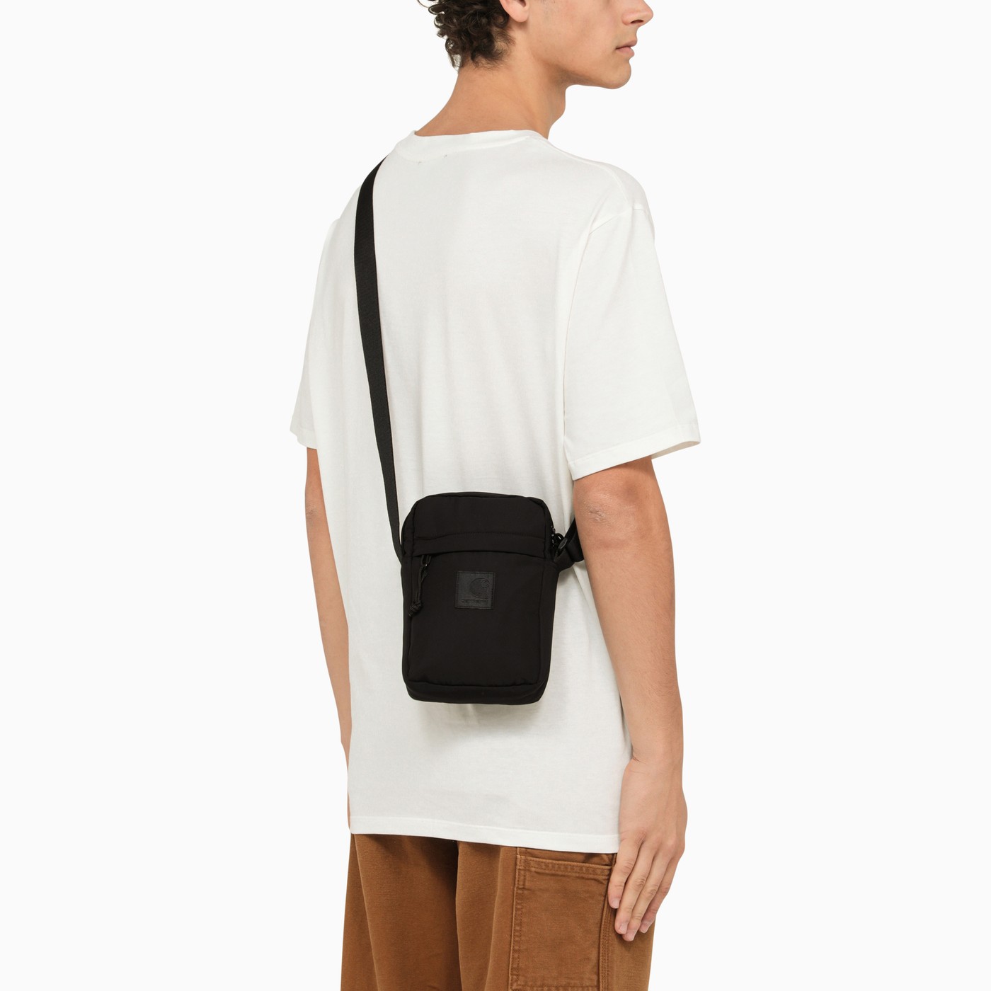 Carhartt WIP Black recycled polyester shoulder bag TheDoubleF