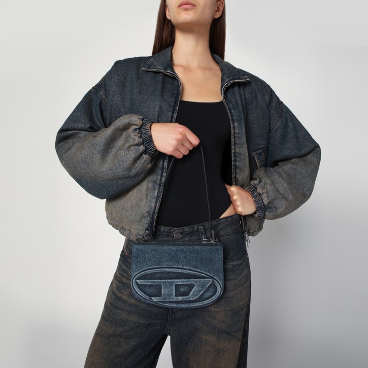トートバッグ DIESEL Denim Double-D Shoulder Bag Diesel Double-D shoulder bag in denim | TheDoubleF