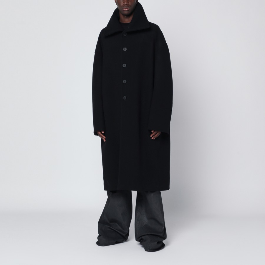 Rick Owens Black wool coat | TheDoubleF