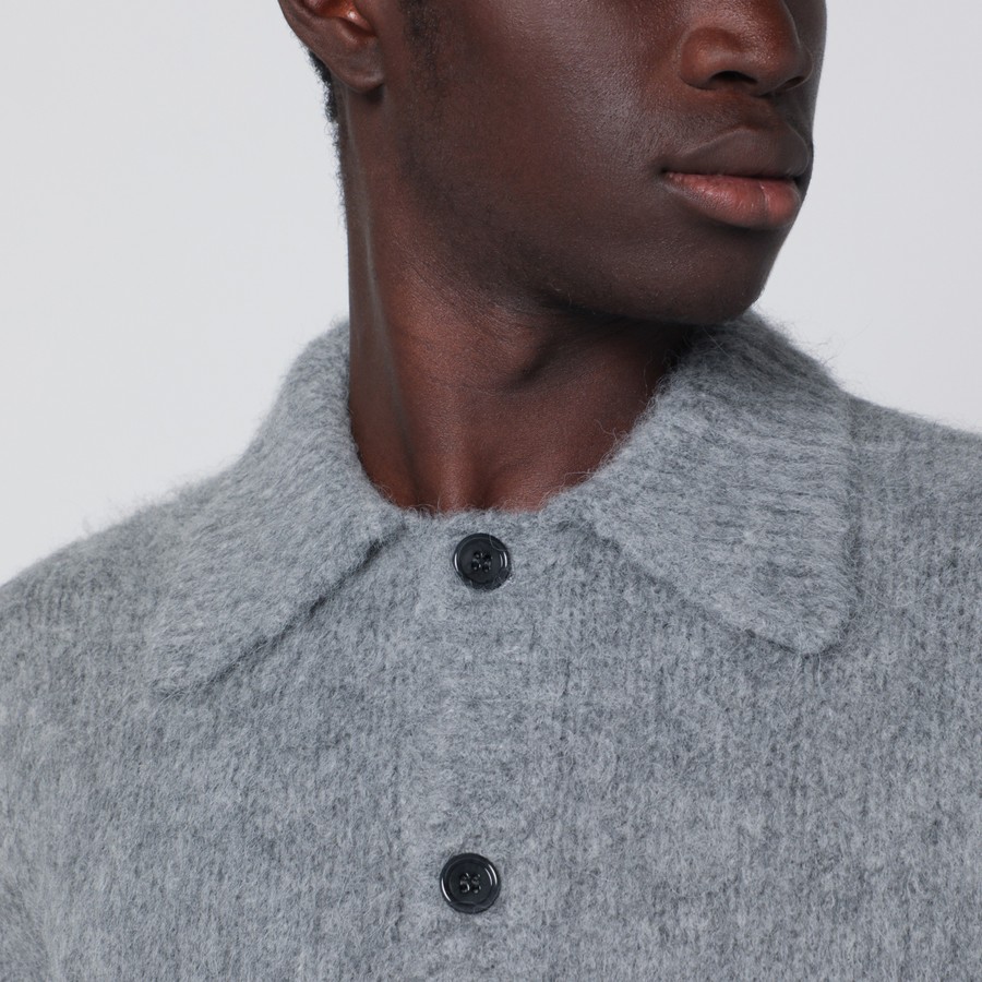 DRIES VAN NOTEN アルパカ ローゲージニット カーディガン コート DRIES VAN NOTEN アルパカ ローゲージニット カーディガン コート