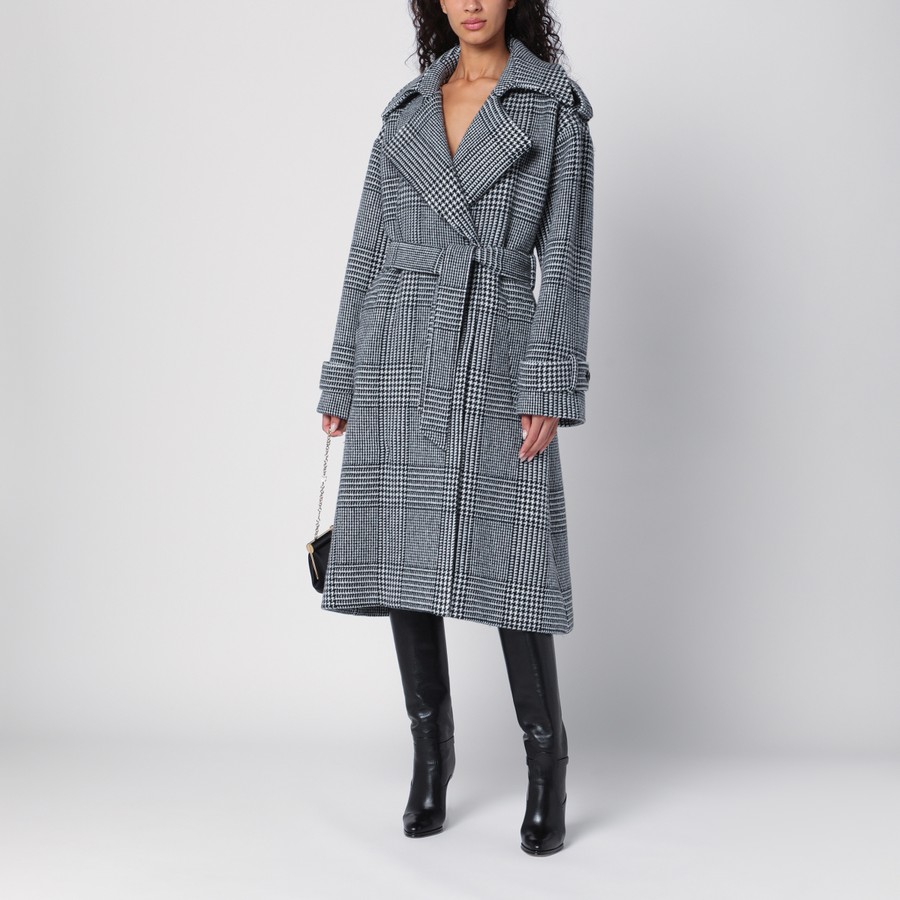 コート Dolce&Gabbana Houndstooth Wool Checked Coat Dolce&Gabbana Houndstooth wool checked coat | TheDoubleF