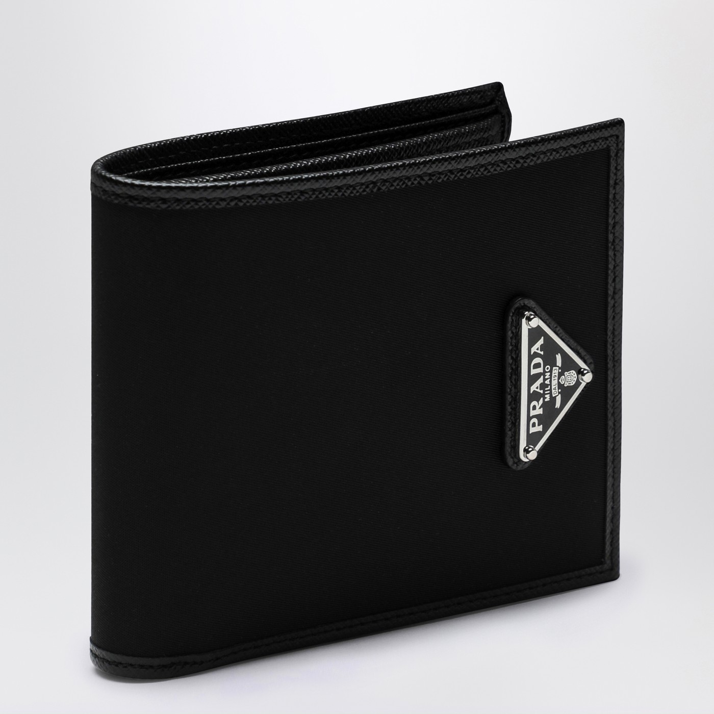 ★PRADA★ 25SS Prada half wallet 2ML0492DMHF0002 BLACK DOM Black Small Saffiano Leather Wallet | PRADA
