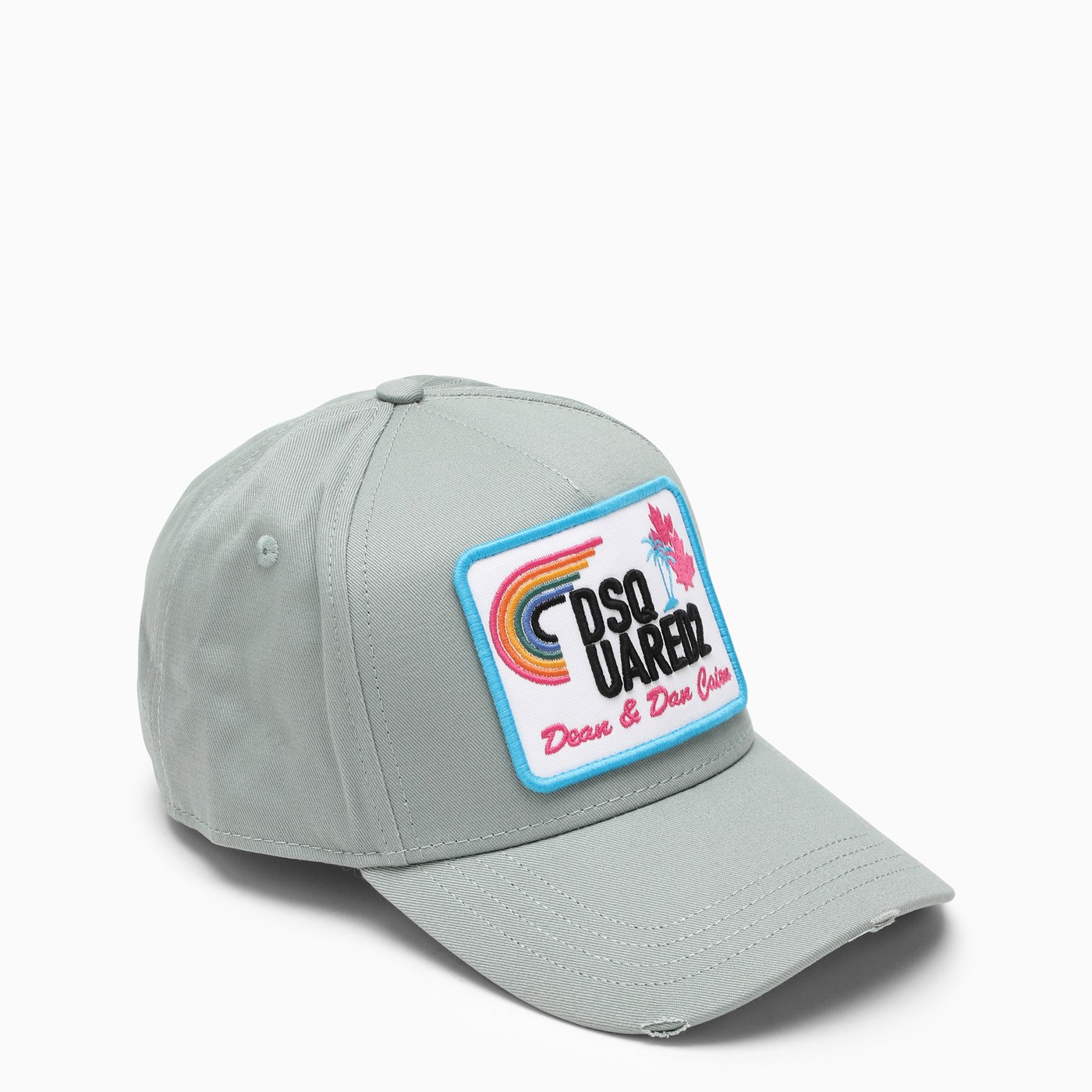 Dsquared2 Mint hat with logo patch TheDoubleF