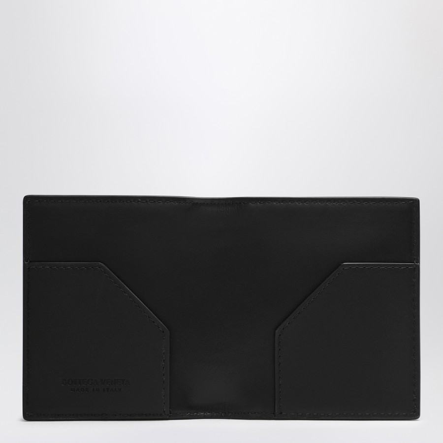 Bottega Veneta Black Braided Card Holder | TheDoubleF