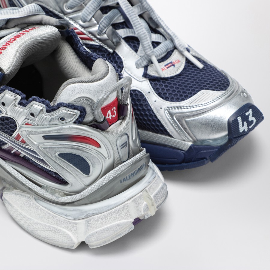 Balenciaga Sneaker Runner silver/blue/red | TheDoubleF