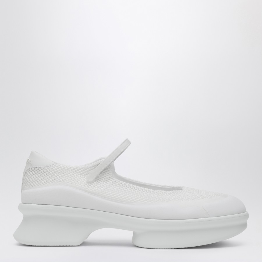 バレエシューズ PRADA WHITE MESH BALLERINA Prada White mesh ballerina | TheDoubleF