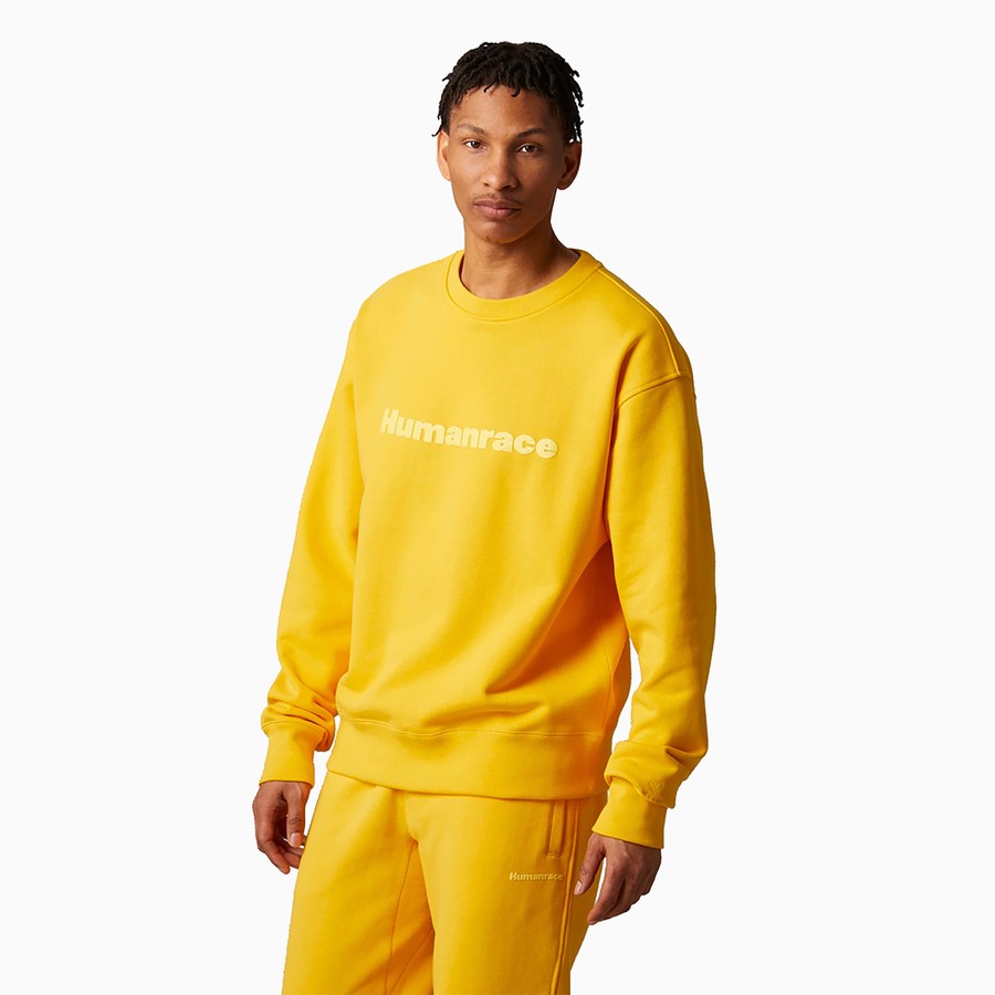 human race hoodie yellow