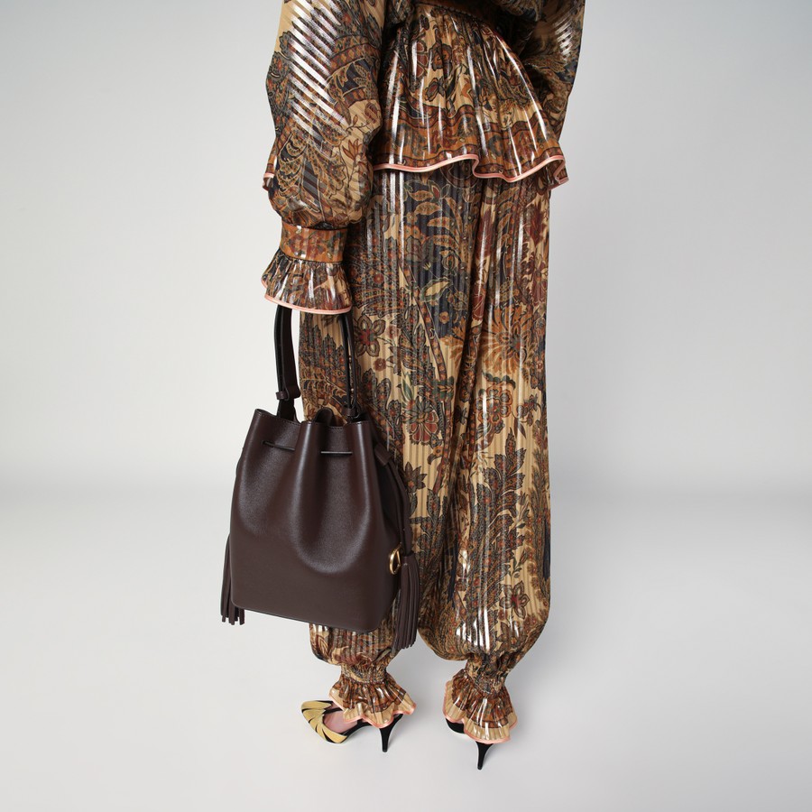 VALENTINO ♪ SO SEAU バケット バッグ 7W2B0R99HHL0NO Valentino Garavani Brown So Seau bucket bag | TheDoubleF