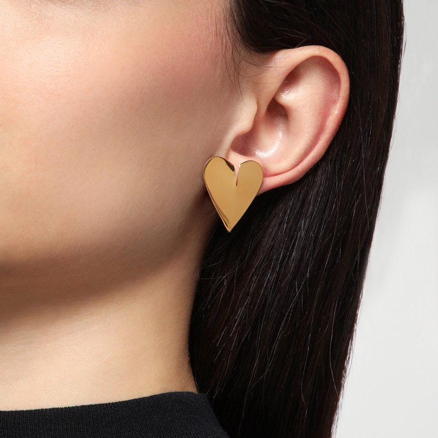 アクセサリーその他 Alaia Le Coeur mini earrings gold ALAÏA GOLD LE CŒUR MINI TORN EARRINGS |ALAÏA US