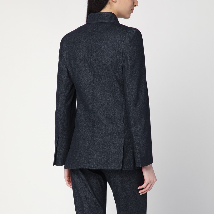ジャケット MAX MARA Women Outer BEATRICECO Blue Max Mara Midnight blue jacket in cotton denim effect