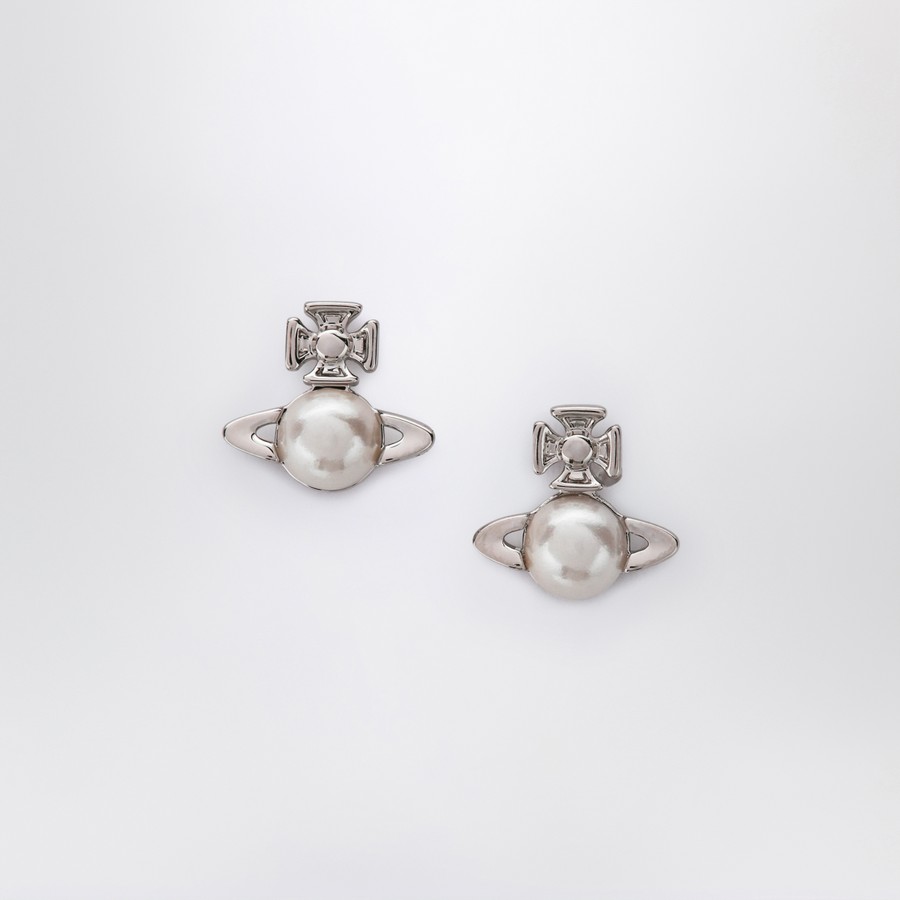 ピアス VIVIENNE WESTWOOD SILVER BALBINA EARRINGS WITH PEARL Vivienne Westwood Silver Balbina earrings with pearl