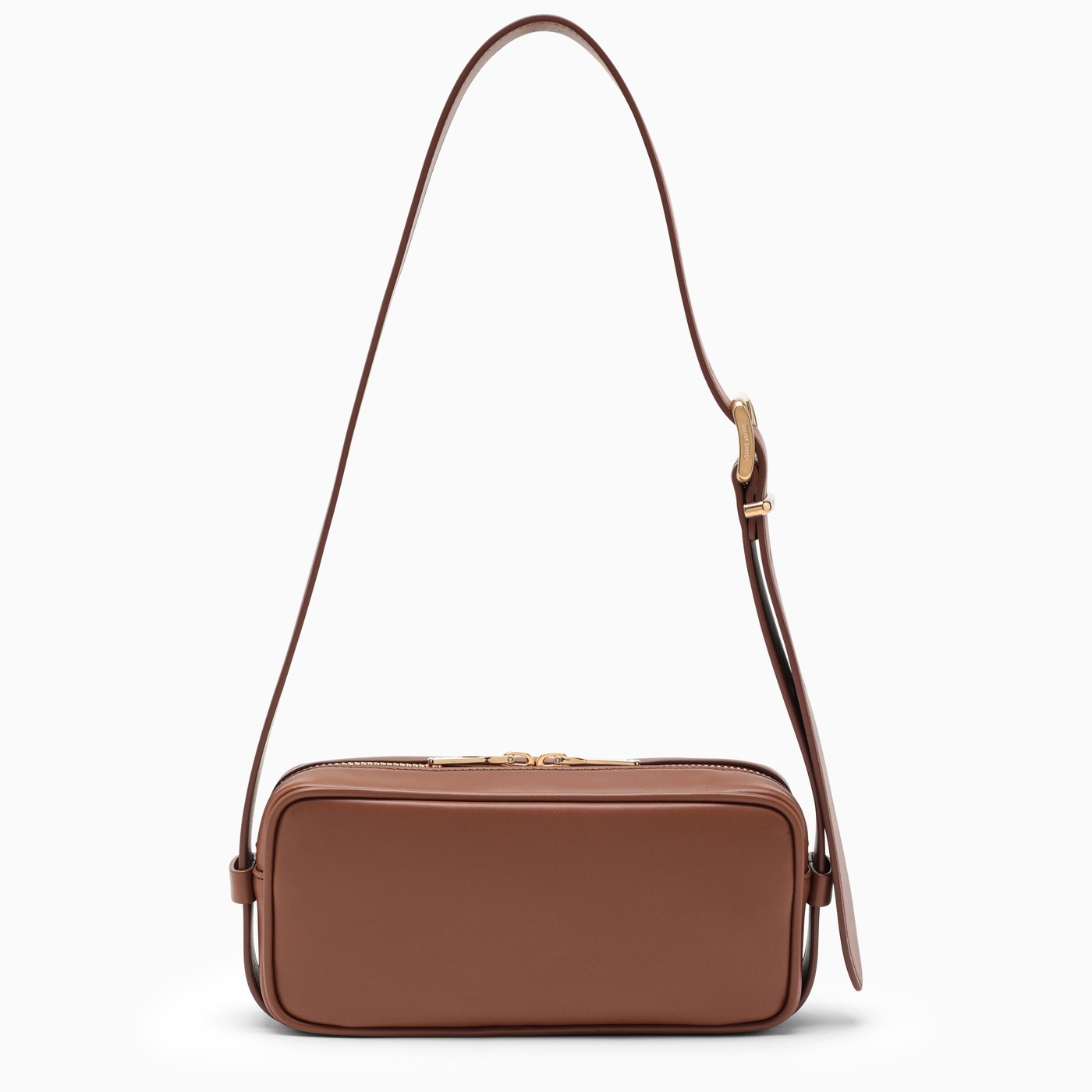 Miu Miu Brown leather shoulder bag TheDoubleF