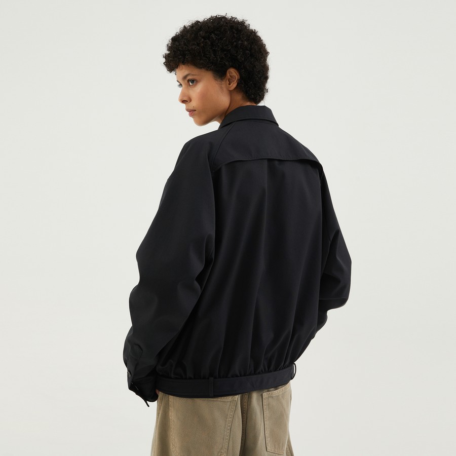 ジャケット 1989 STUDIO Dark blue short trench jacket 1989 STUDIO Dark blue short trench jacket | TheDoubleF