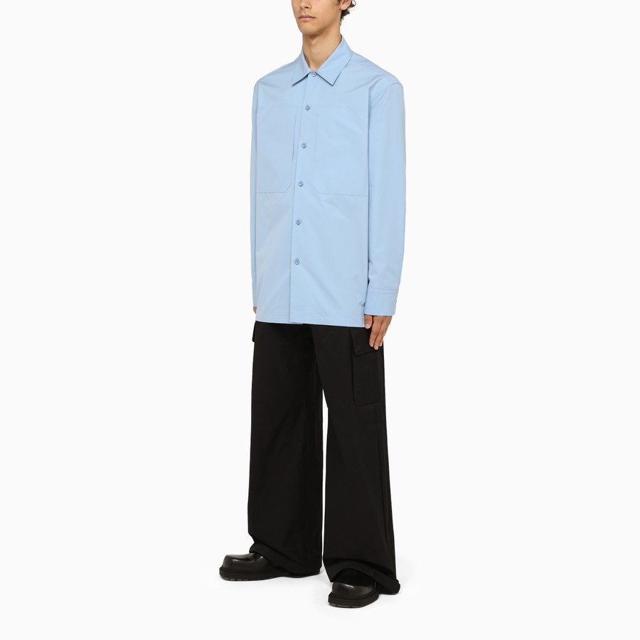 Jil Sander Light blue oversize shirt with pockets | TheDoubleF