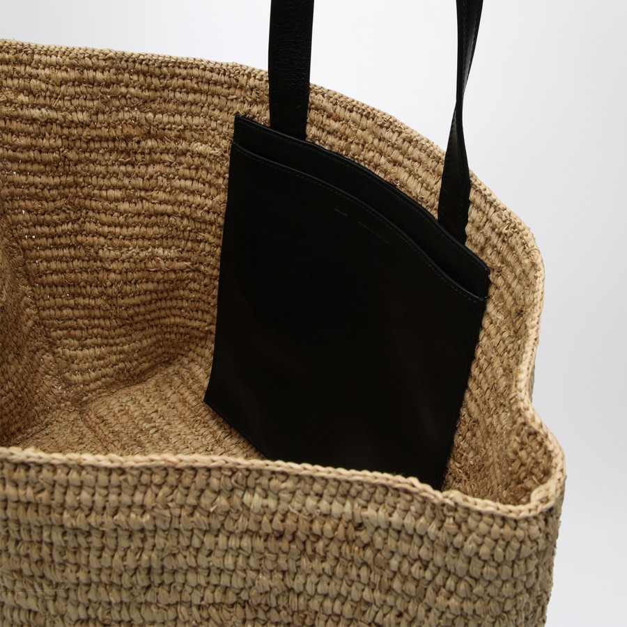 Ami Paris Raffia tote bag with logo | TheDoubleF