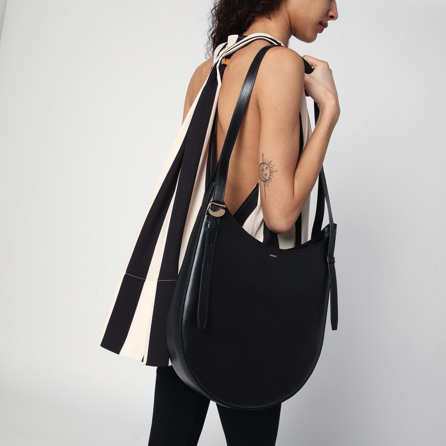Coperni Medium black leather Hobo shoulder bag | TheDoubleF