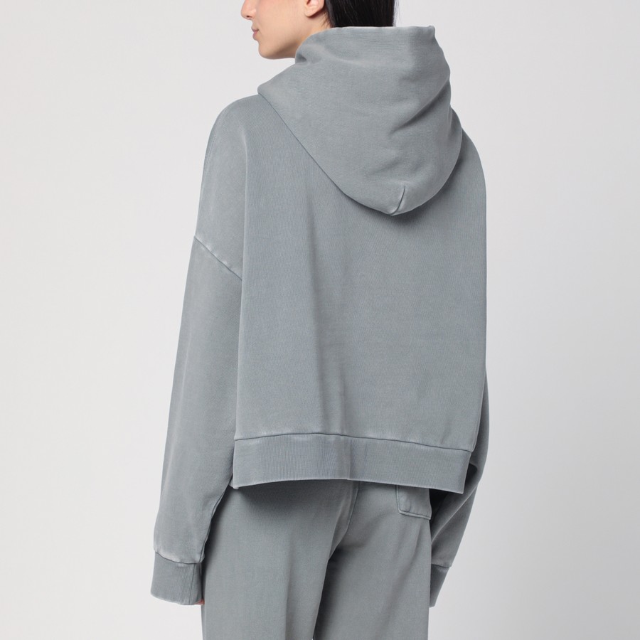 Entire Studios Grey hooded sweatshirt in cotton | TheDoubleF