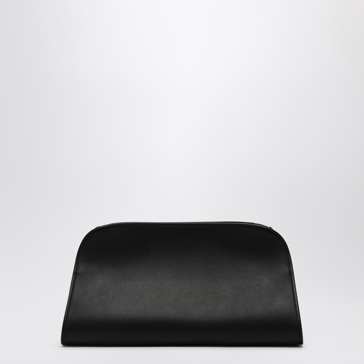 The Row Black leather Peggy Clutch | TheDoubleF