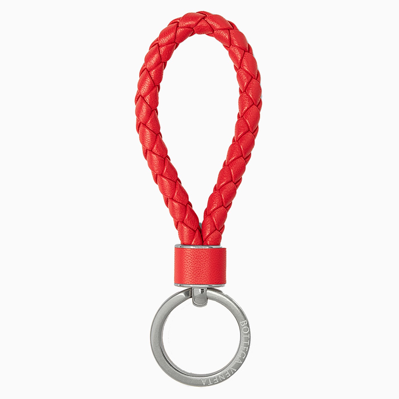 Portachiavi In Vera Pelle Rossa - Doppio Anello, Scomparto Zip, Regalo Ideale Per Uomo O Donna - Foto 10