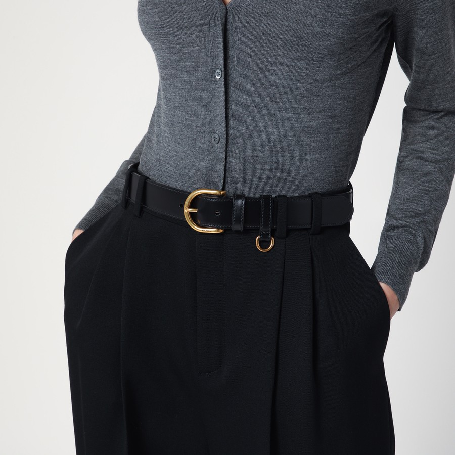 ベルト PRADA Woman Belt Black 1CS130X72 F0002 Prada Black belt in leather | TheDoubleF