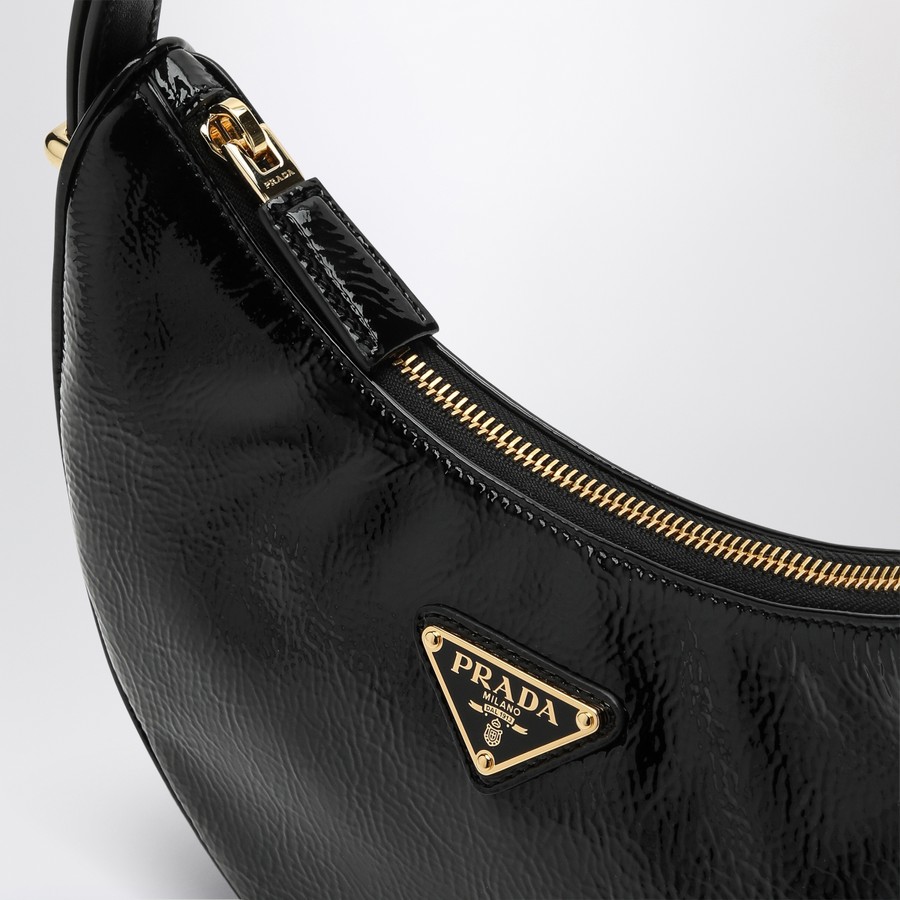 Prada Prada Arqué black bag in Naplak patent leather