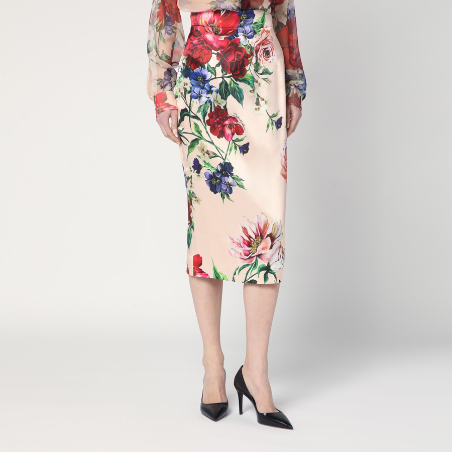 スカート DOLCE & GABBANA Floral longuette skirt Dolce&Gabbana Longuette skirt with floral print – Lord & Taylor