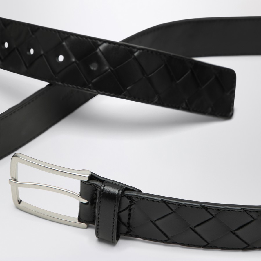 Bottega Veneta Black Inrecciato belt | TheDoubleF