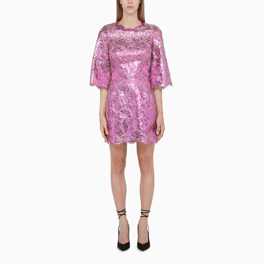 fuchsia lace dress