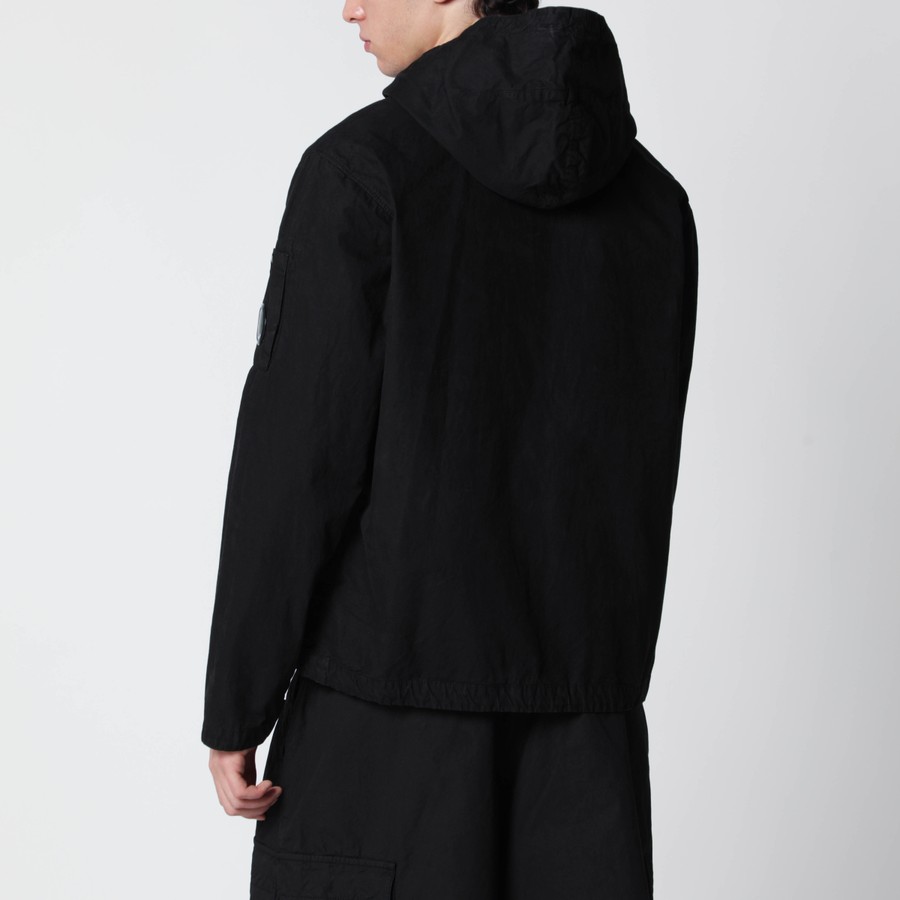 C.P. Company ブラック ジップアップ　アウター C.P. Company Black cotton zip-up jacket | TheDoubleF
