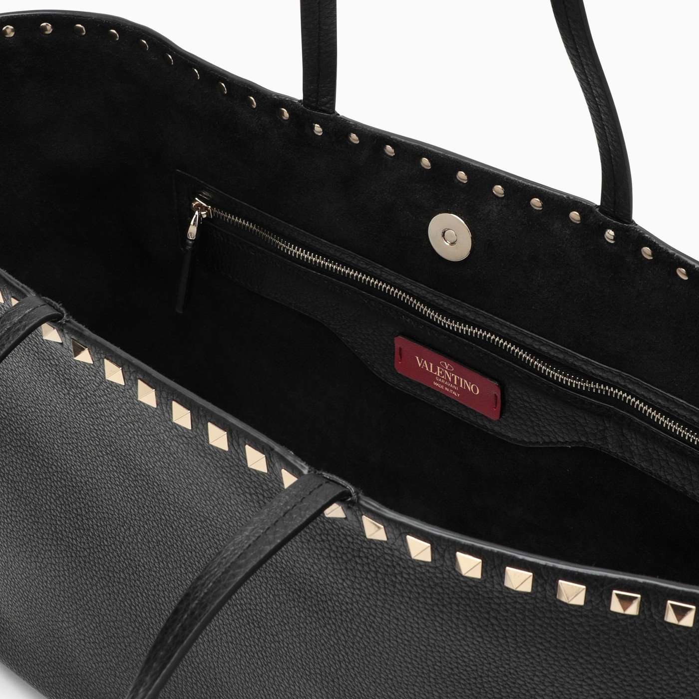 Valentino Garavani Black studded tote bag TheDoubleF