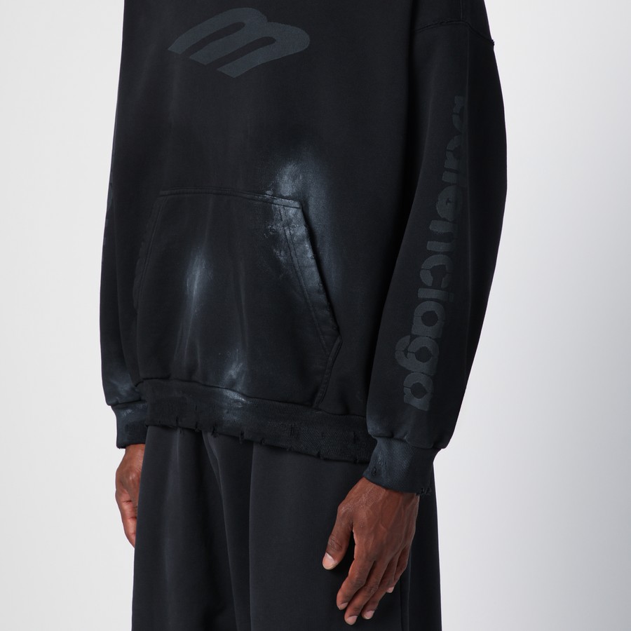 【人気商品！】Balenciaga ブラック 3B Stencil フーディ Medium-767877TQVT71083_G.jpg?v=1