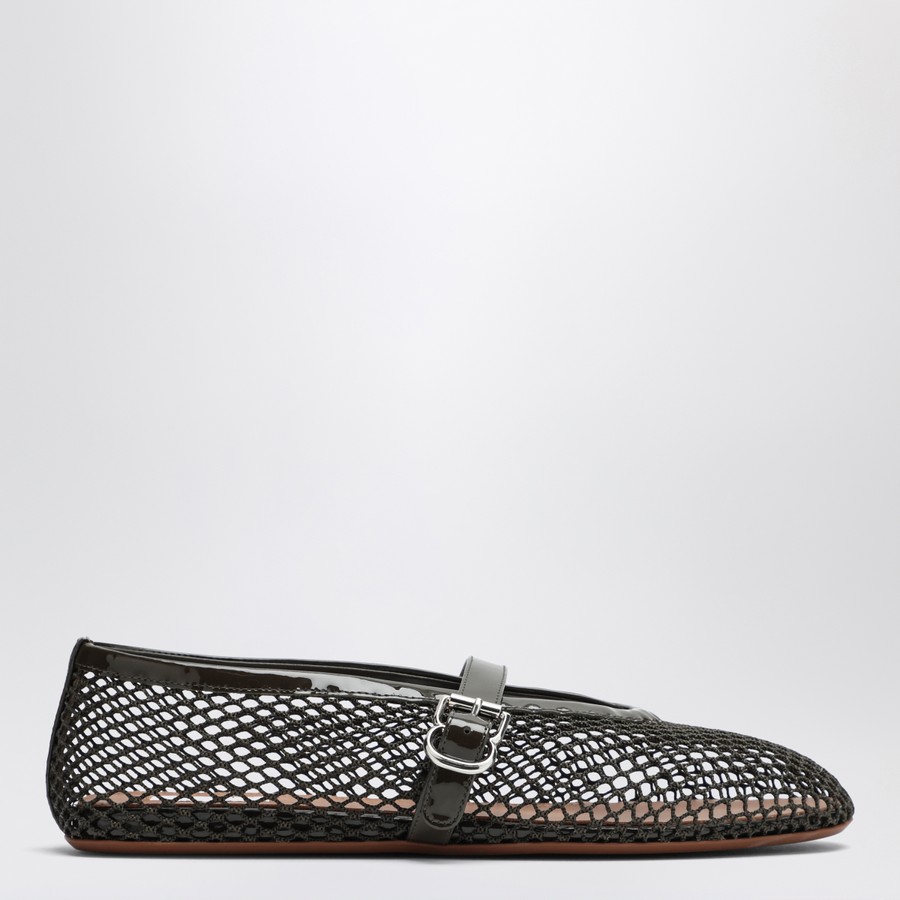 バレエシューズ ALAIA KHAKI MESH BALLERINA Alaïa Khaki mesh ballerina | TheDoubleF