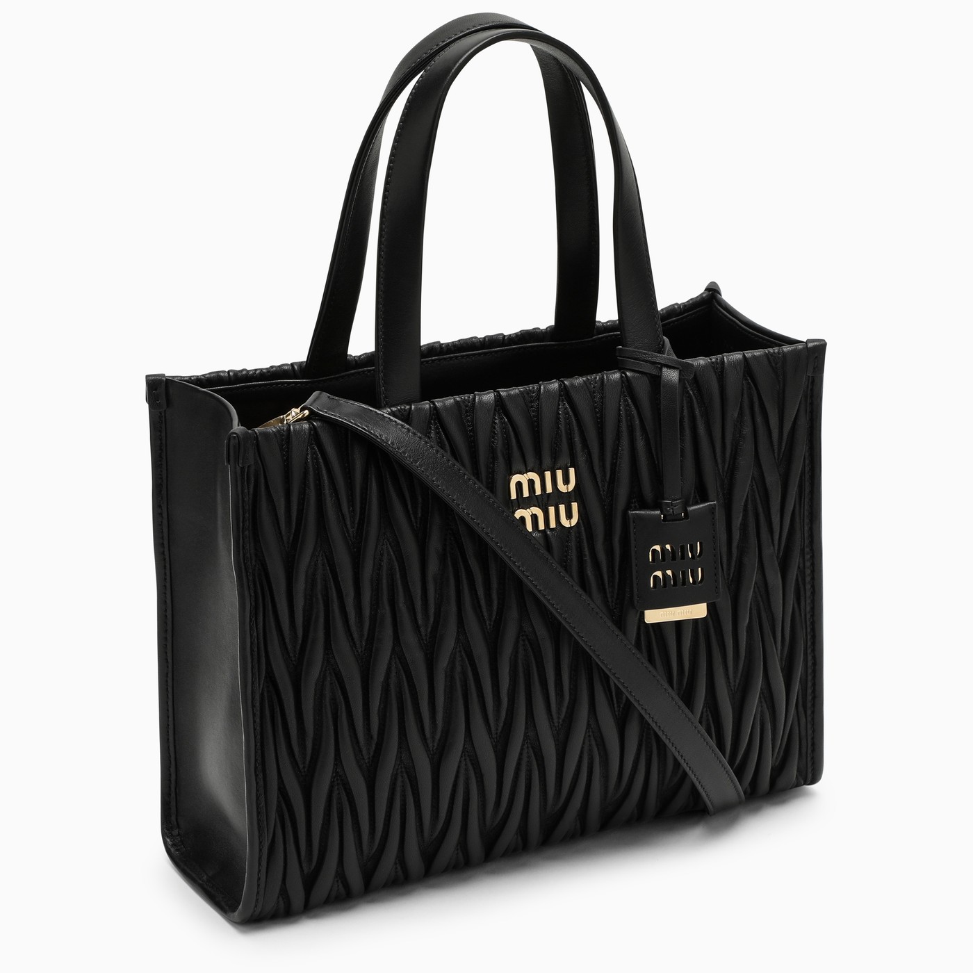 Miu Miu Black quilted nappa leather bag TheDoubleF