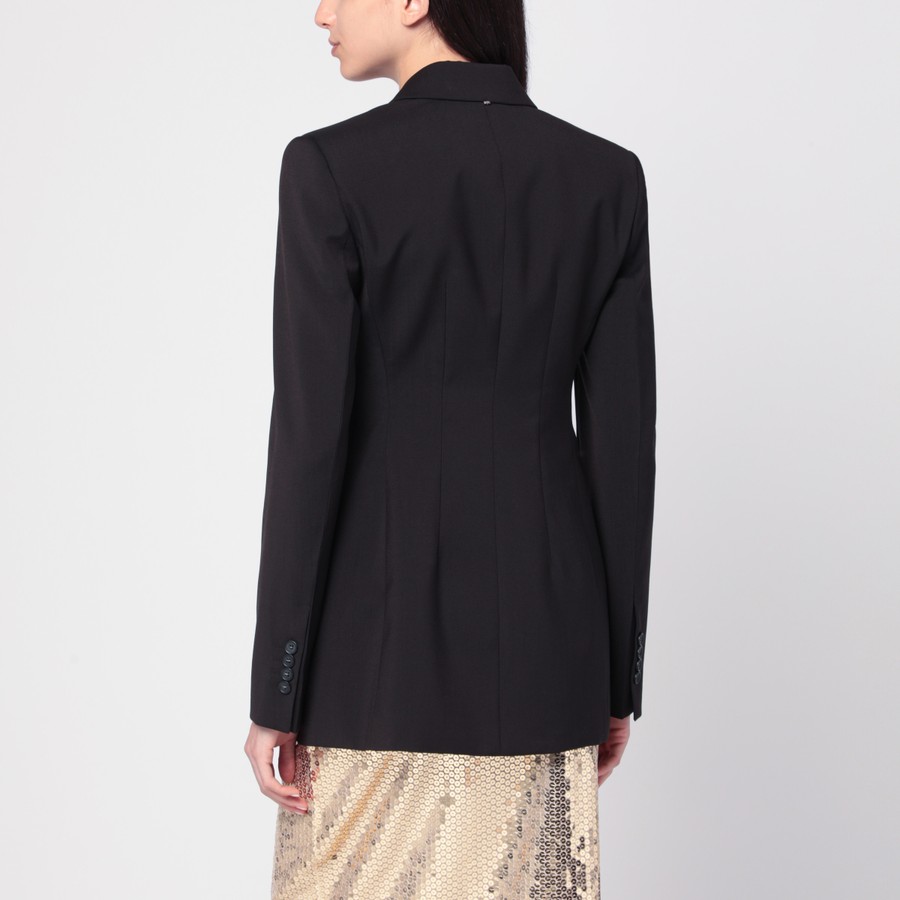 【関税&送料込】Sportmax Double-Breasted Brown Wool Jacket Sportmax double-breasted wool-cashmere Coat | Brown | FARFETCH