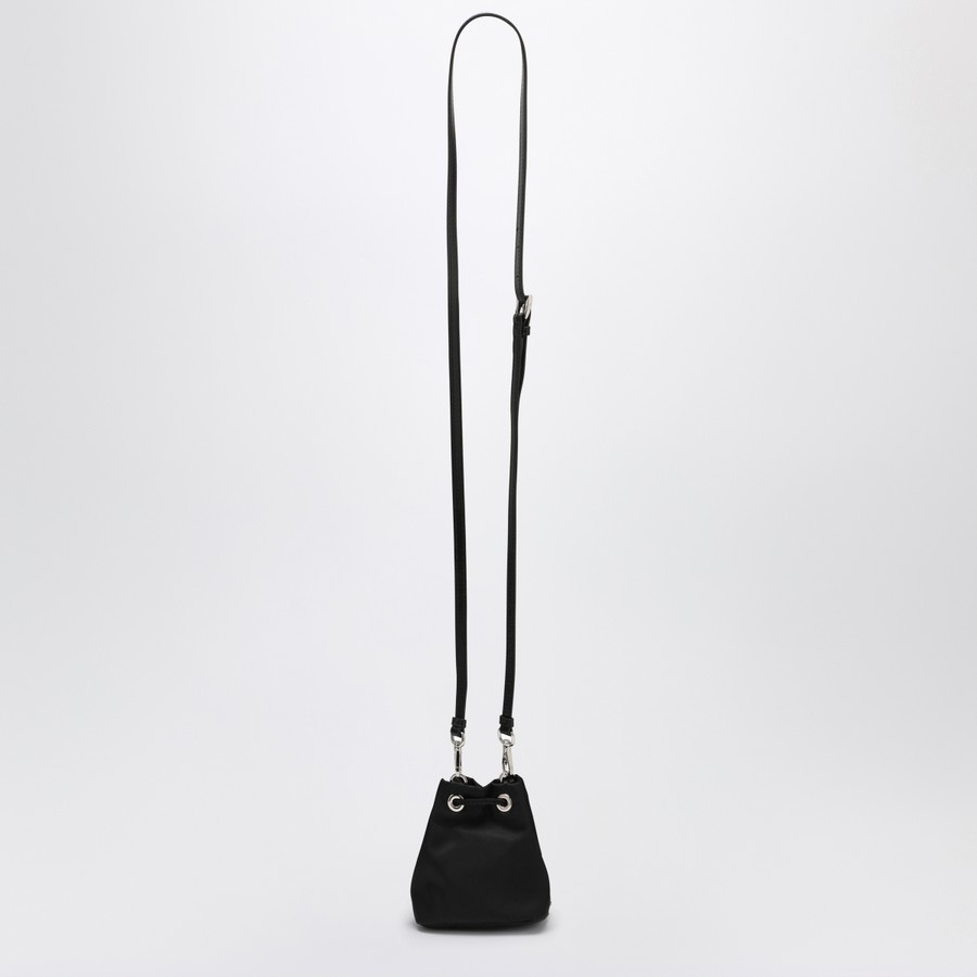 Prada Black nylon mini pouch with crystals | TheDoubleF