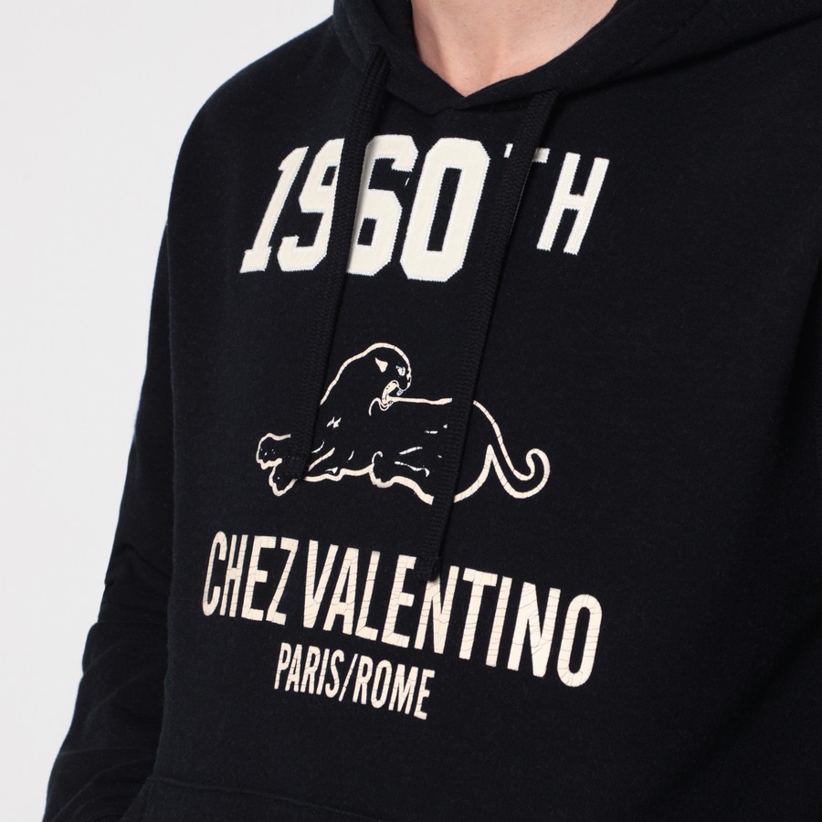 パーカー・フーディ 25FW VALENTINO 1960 Chez 7V3MF29MB1M9RA Valentino Sweater 1960 Chez Valentino black | TheDoubleF