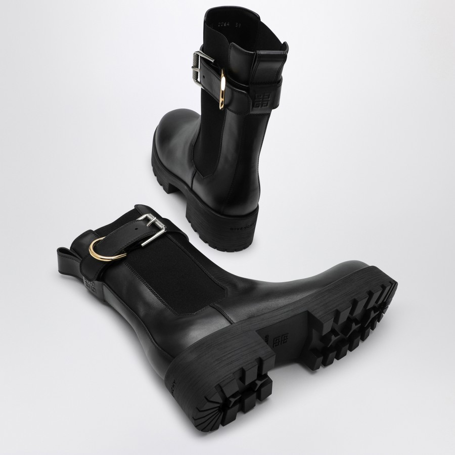 ショートブーツ・ブーティ Givenchy Voyou Black Leather Ankle Chelsea Boot Givenchy | Voyou black chelsea boots | Savannahs