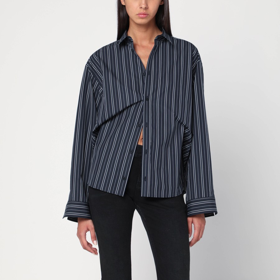 関税込【BALENCIAGA】 モノグラムシャツ Navy Blue BALENCIAGA（バレンシアガ）の「BALENCIAGA シャツ バレンシアガ