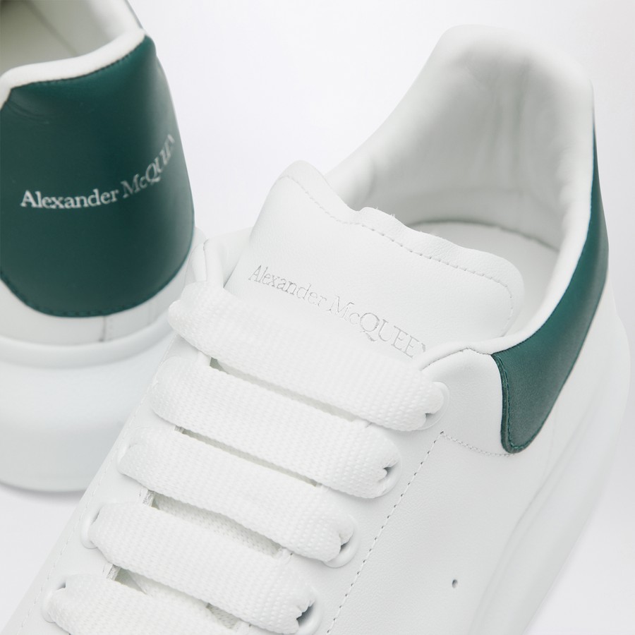 【関税&送料込】Alexander Mcqueen White Green Oversized Snea Men's Oversized Sneaker in White | McQueen US