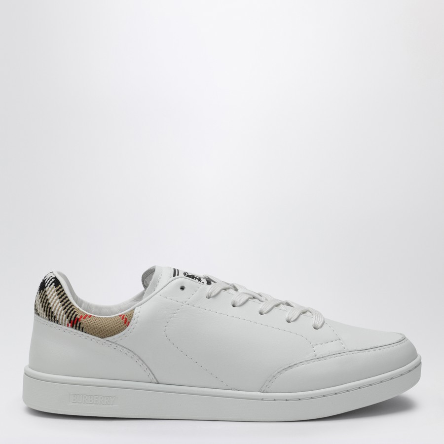 Burberry Set sneakers in white leather and Check | TheDoubleF